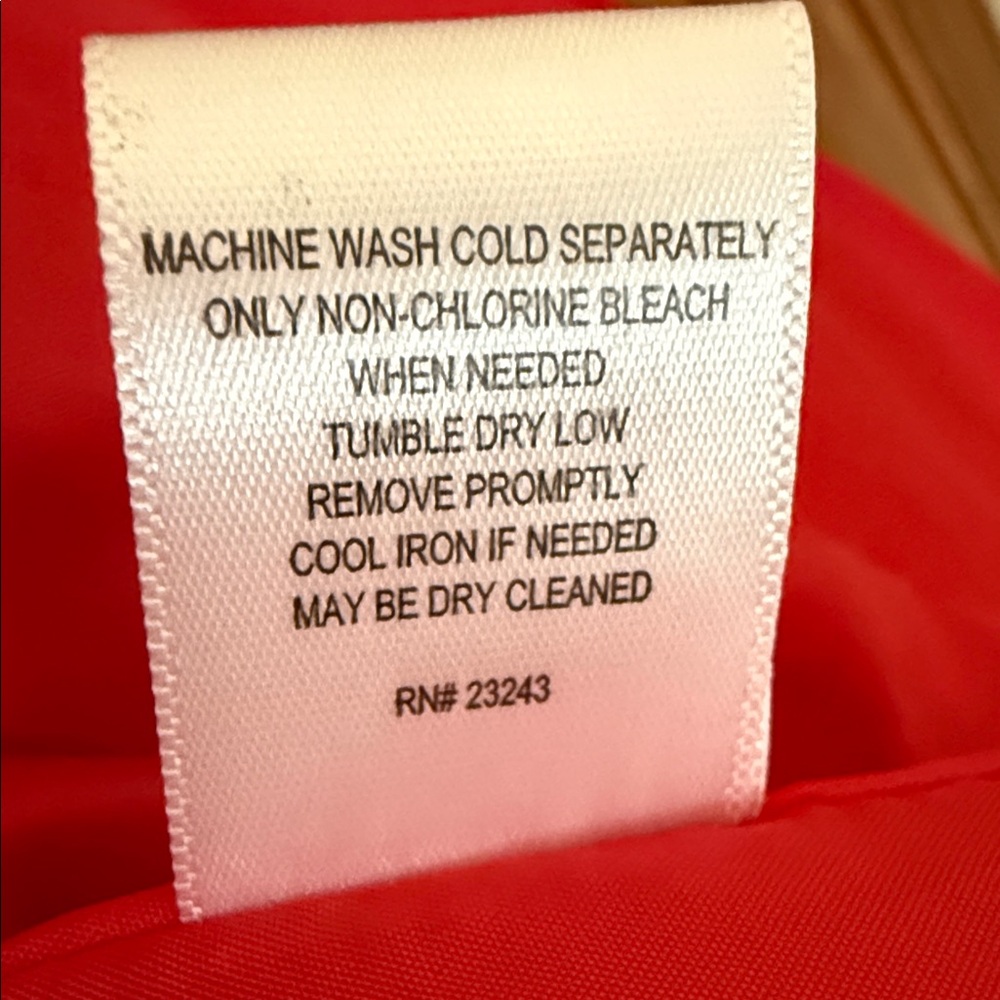 New York & Company Red Double-Breasted Women's trench Coat. Like New! - Picture 4 of 8